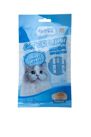 Naughty 4Paws Cat Creamy Treat Salmon (5×15g)