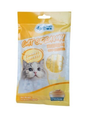 Naughty 4 paws Cat Treat Single Stick 15 gm(5pc) Salmon