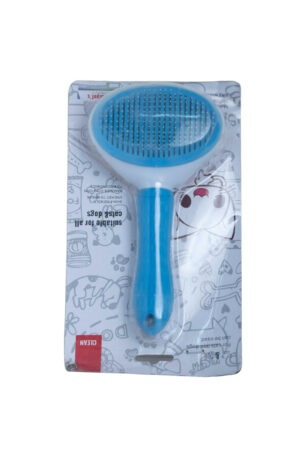 Pet Hair Remover Comb: Self-Cleaning Slicker Brush for Cats and Dogs, Gentle Grooming Deshedding Tool