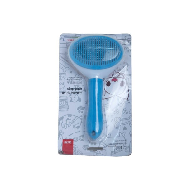 Pet Hair Remover Comb: Self-Cleaning Slicker Brush for Cats and Dogs, Gentle Grooming Deshedding Tool