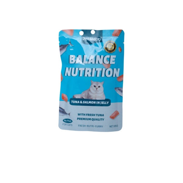 Cat Food Pet Metro Pouch Tuna and Salmon In Jelly - 85g